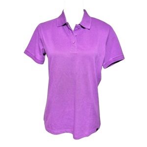 Piombo Women's Purple Polo Shirt Short Sleeve 100% Cotton Size‎ Small NWT